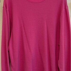 Skims Women's Hot Pink Waffle Knit Sweater